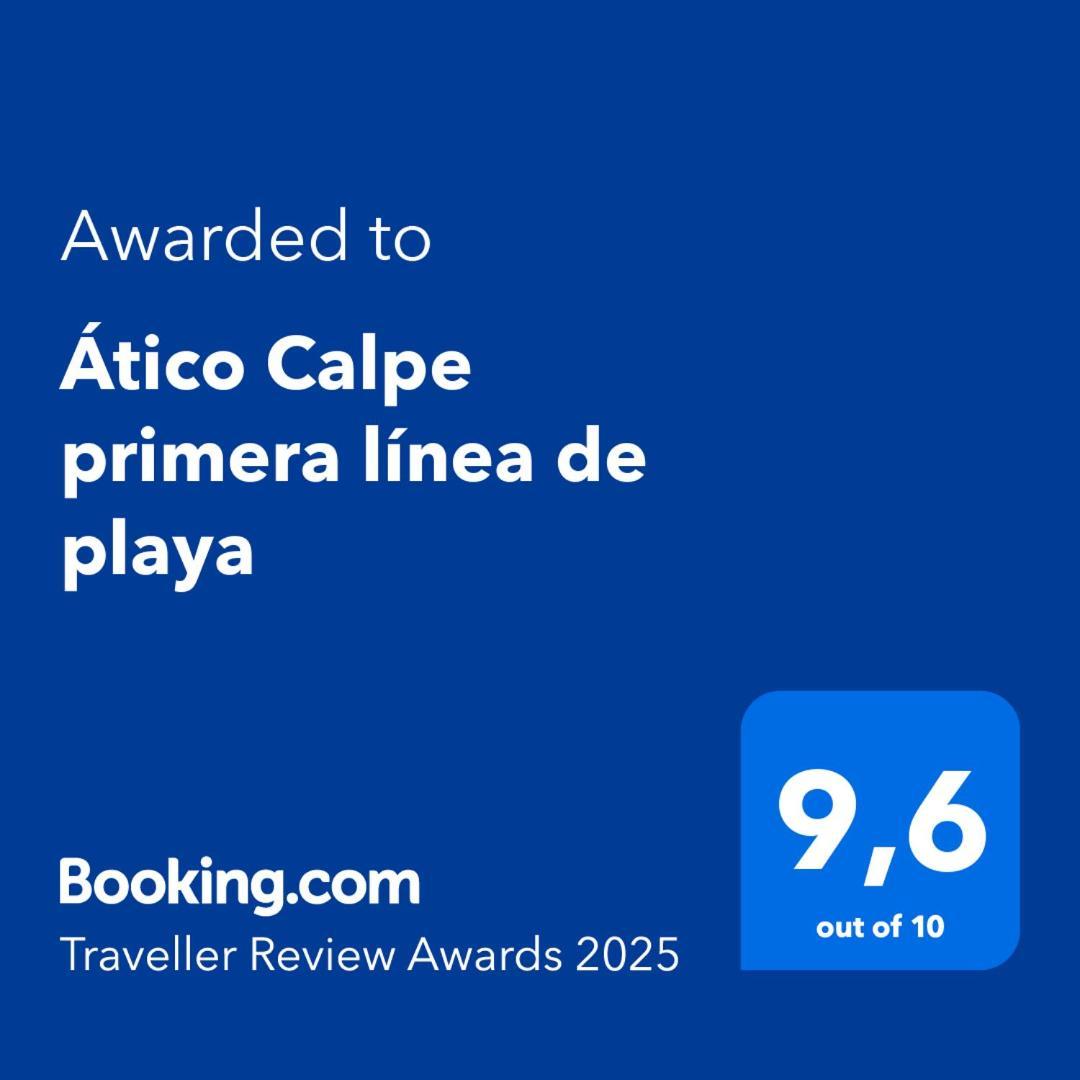 Atico Calpe Primera Linea De Playa Luaran gambar